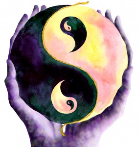 Yin und Yang aus der Quelle